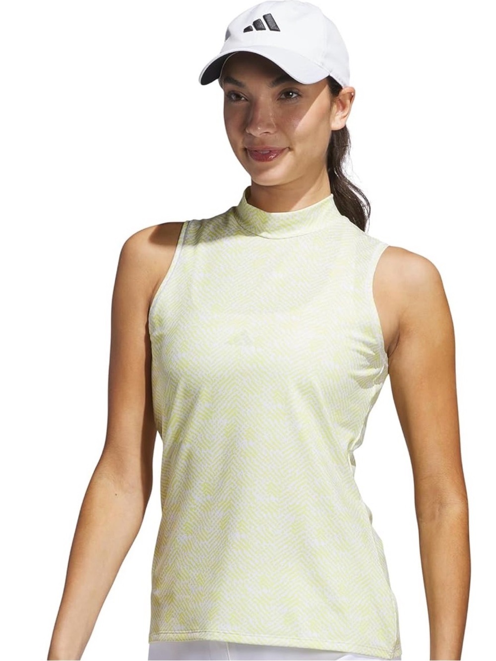 Adidas Ultimate365 Sleeveless Mock Neck Golf Top L NWT